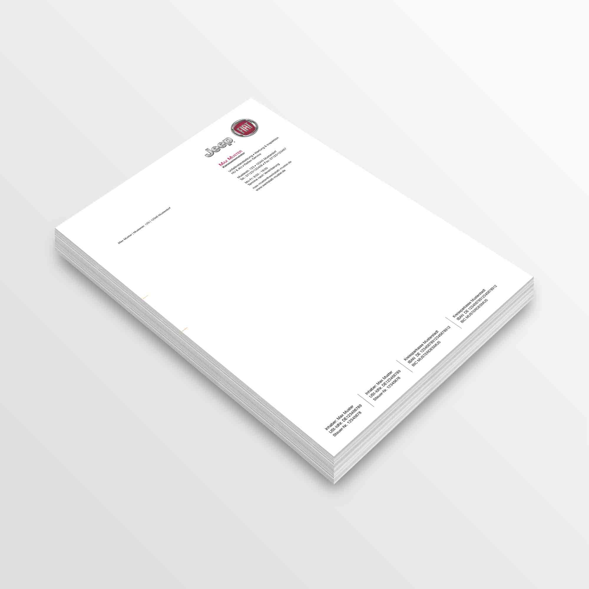 Briefpapier - Briefbögen Variante 7