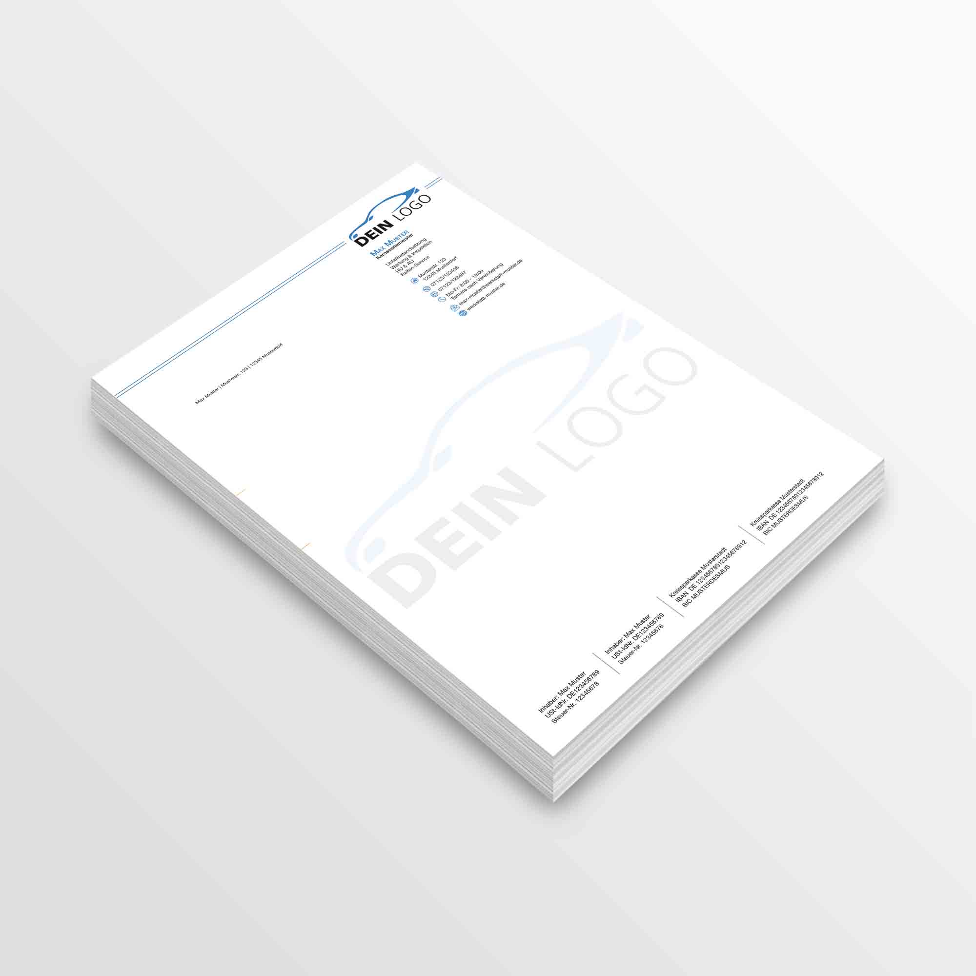 Briefpapier - Briefbögen Variante 14