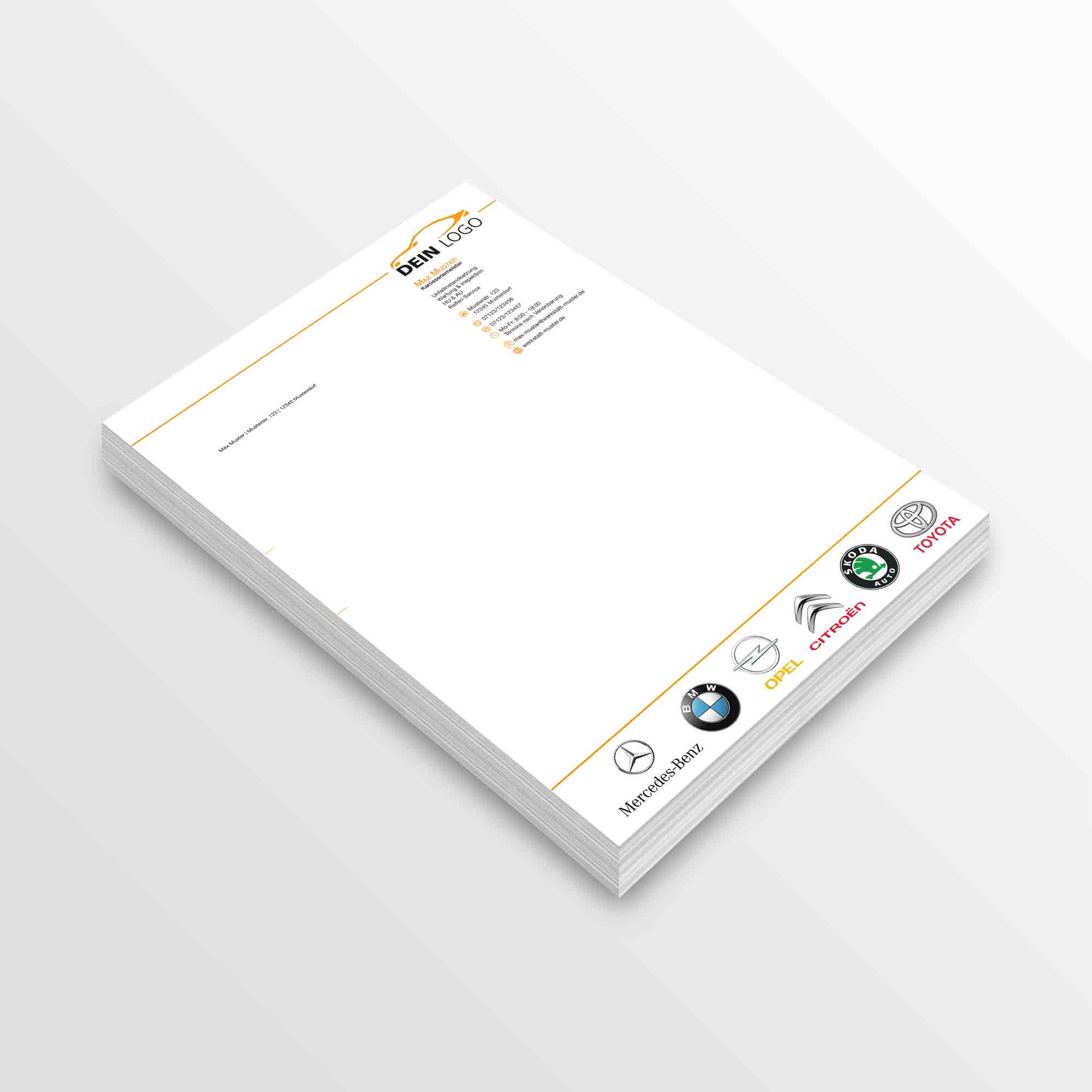 Briefpapier - Briefbögen Variante 11