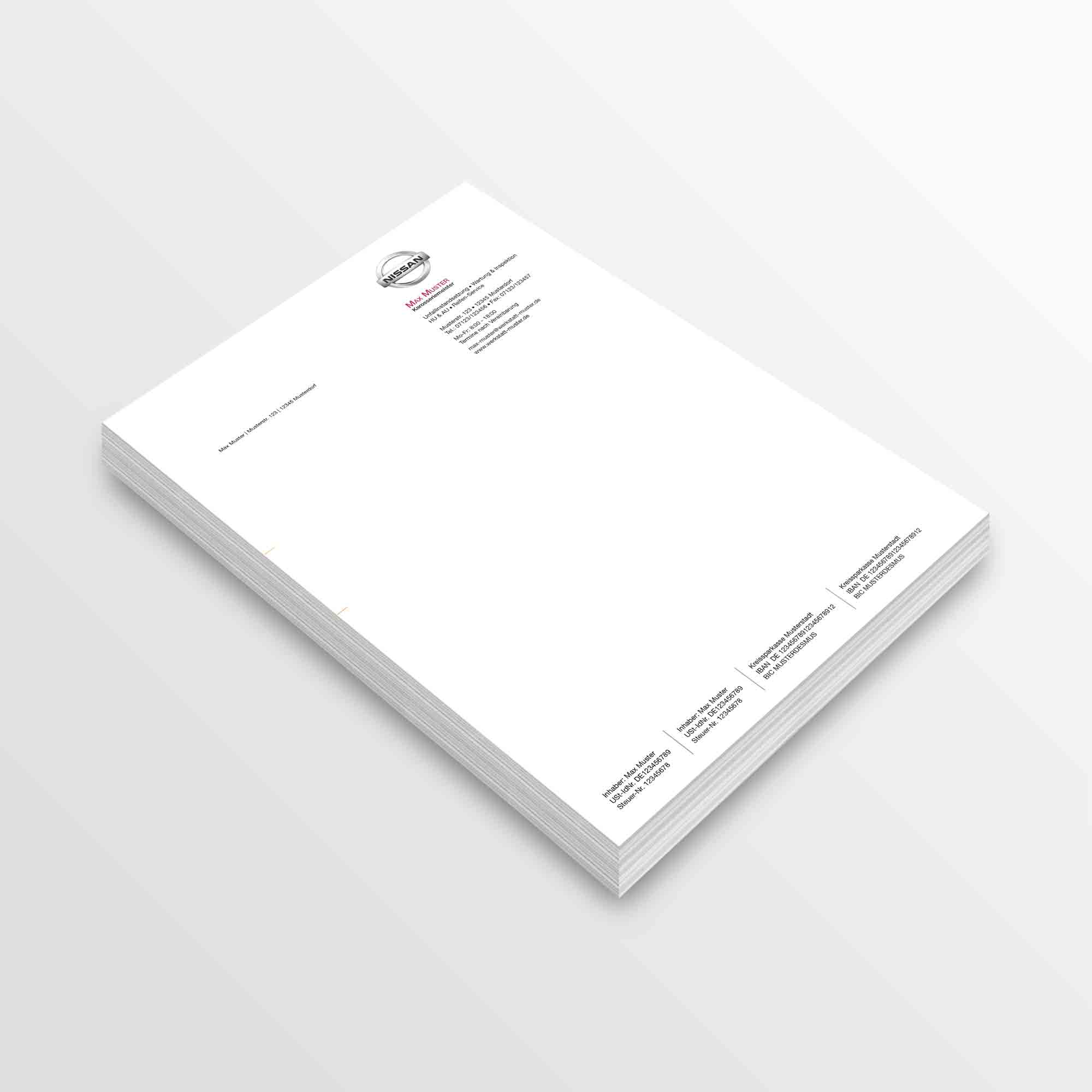 Briefpapier - Briefbögen Variante 9