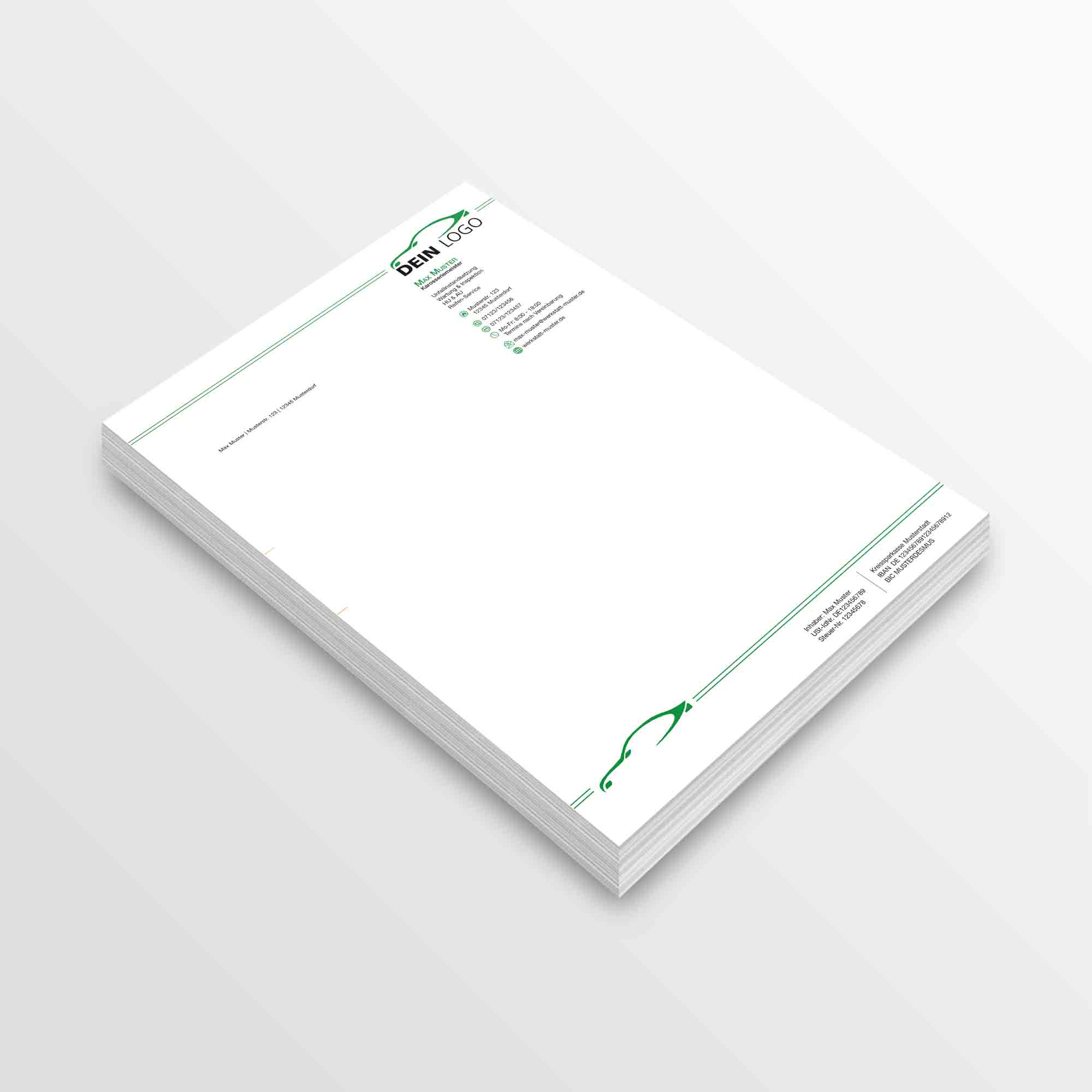 Briefpapier - Briefbögen Variante 13